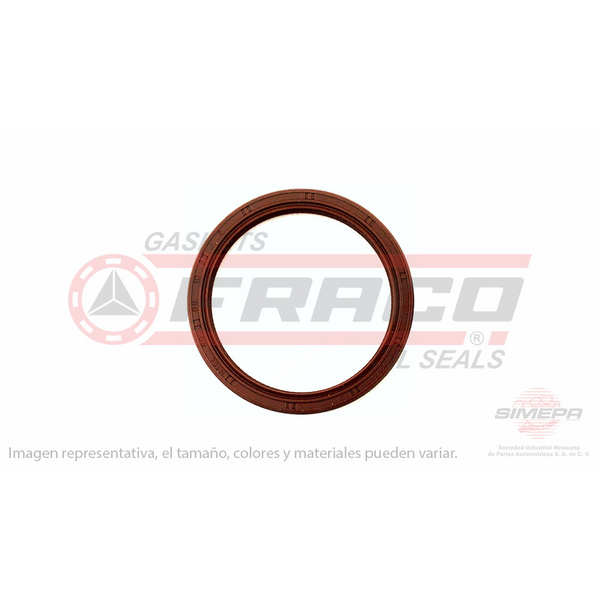 RETEN DE CIGUEÑAL TRASERO CHEVY 94-012, AVEO 1.6L 08-018, TORNADO 04-010, CR-V 02-017, CIVIC 1.8L 06-011