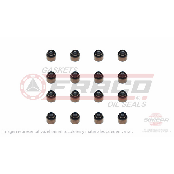 JGO SELLOS DE VALVULAS NP300 FRONTIER 2.5L 16 VALV 016-020