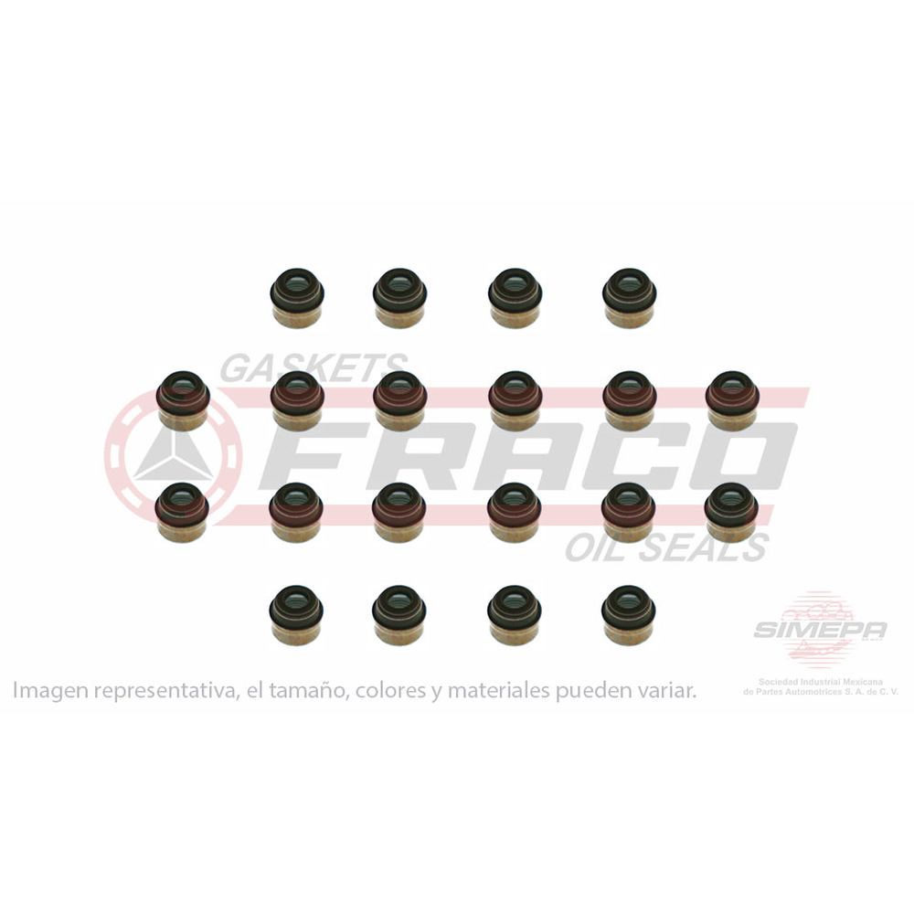 JGO SELLOS PARA VALVULAS VW BORA NEW BEETLA 05/07 2.5L L5 GOLF JETTA 00/06 1.8L