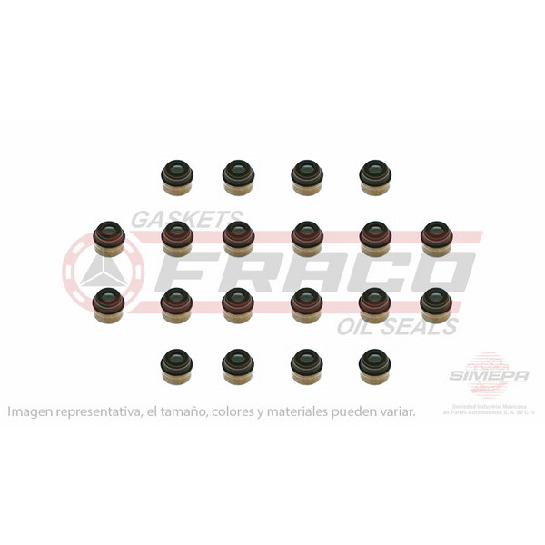 JGO SELLOS PARA VALVULAS VW BORA NEW BEETLA 05/07 2.5L L5 GOLF JETTA 00/06 1.8L