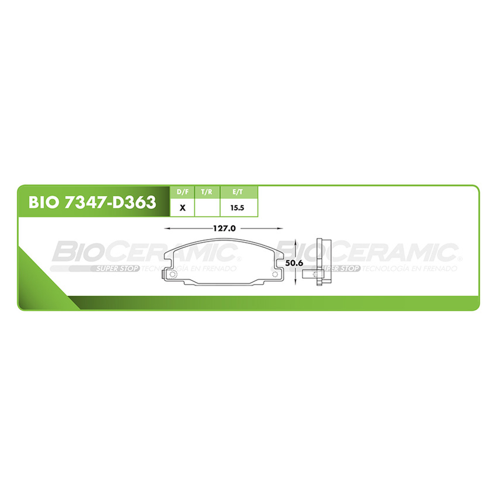 BALATA DELANTERA CHEVROLET LUV 1998-2005