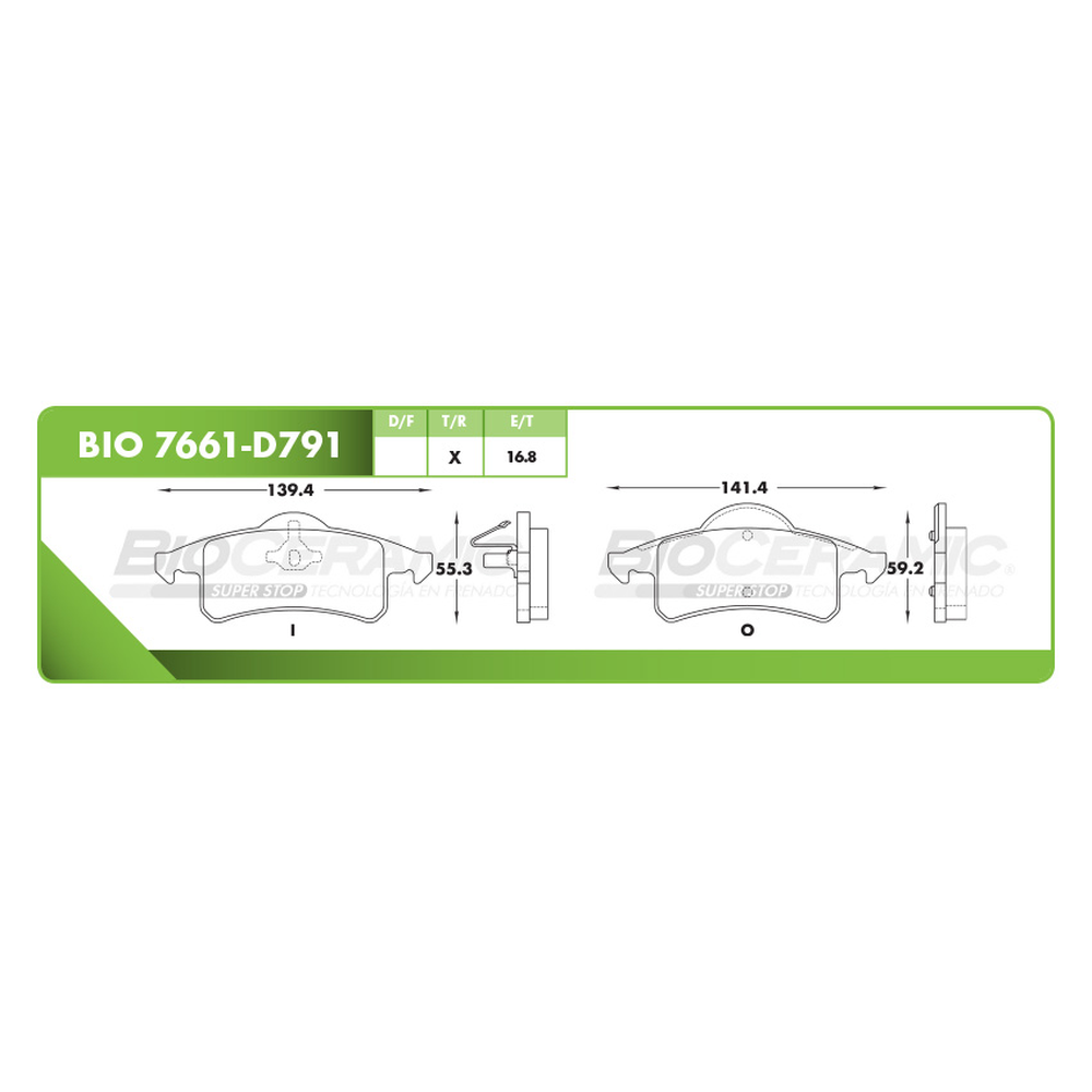 BALATA TRASERA DISCO JEEP GRAND CHEROKEE 99-04