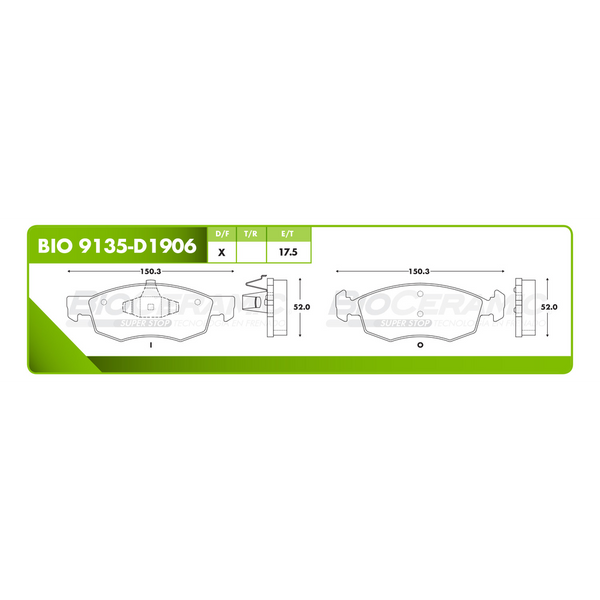 BALATA DELANTERA DODGE VISION 015-018, RAM 700 015-020, RAM PROMASTER RAPID 017-020, STRADA 012-014