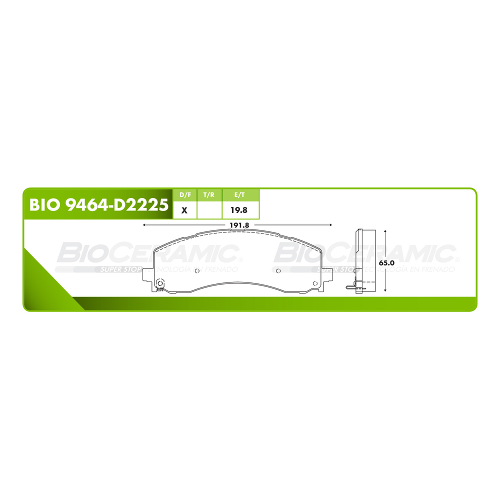 BALATA TRASERA DISCO RAM 2500 3500 2019-2020
