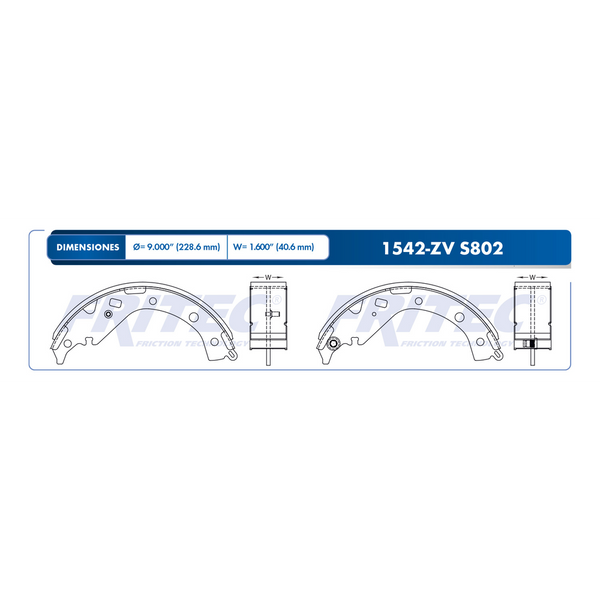 BALATA TRASERA TAMBOR TOYOTA RAV4 2003