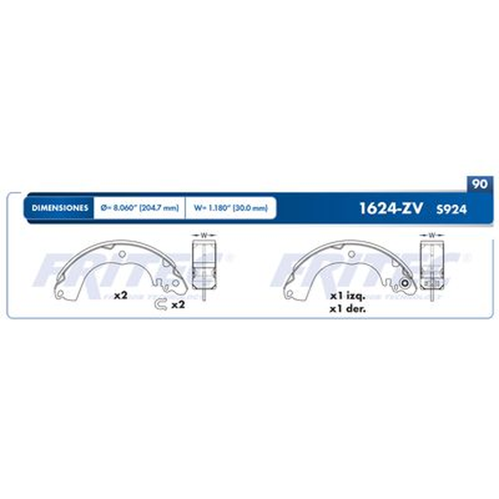 BALATA TRASERA TAMBOR NISSAN TIIDA 07-018, ATTITUDE 1.2L 015-023, MIRAGE (G4) 015-023