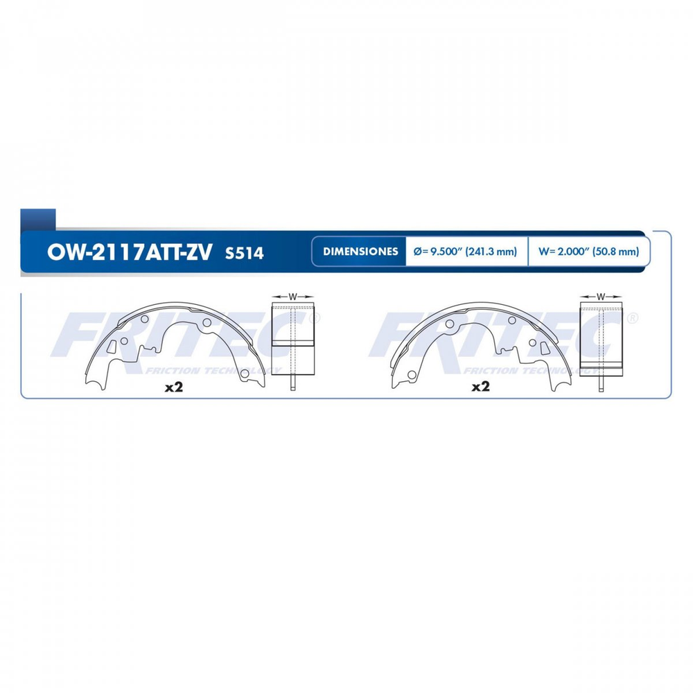 BALATA TRASERA TAMBOR CHEVROLET BLAZER 95/97 S10 95/03