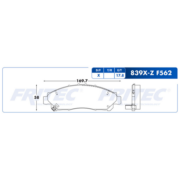 BALATA DELANTERA TOYOTA HIACE 2020-2022