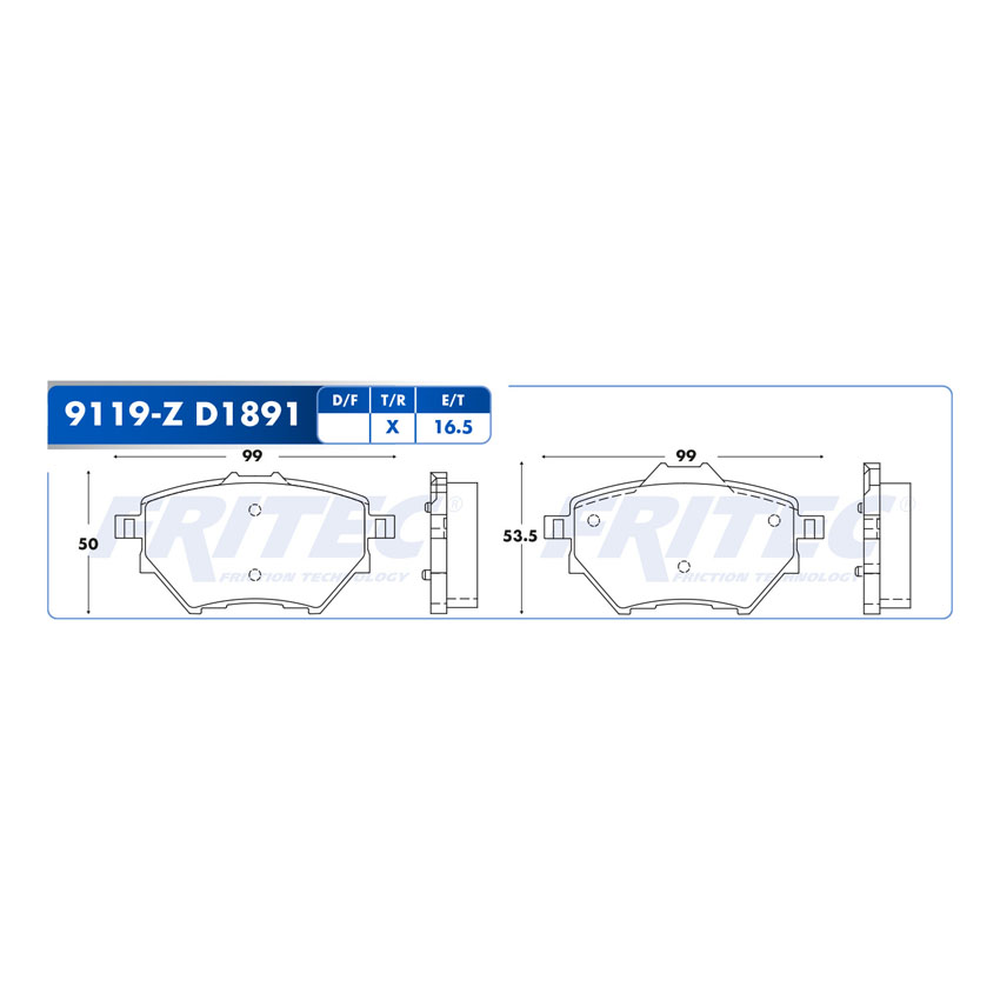 BALATA TRASERA PEUGEOT RIFTER 2020-2023