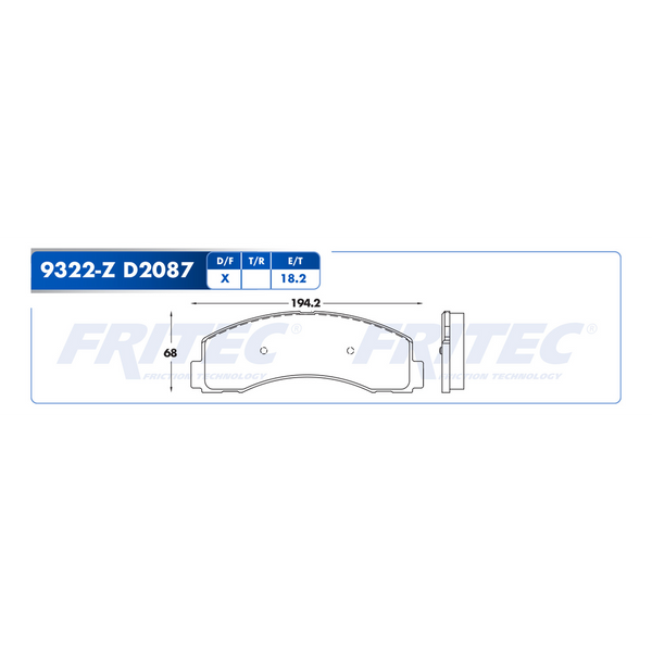 BALATA DELANTERA FORD F-150 2017-2021, FORD EXPEDITION 2018-2022, LINCOLN NAVIGATOR 2018-2020