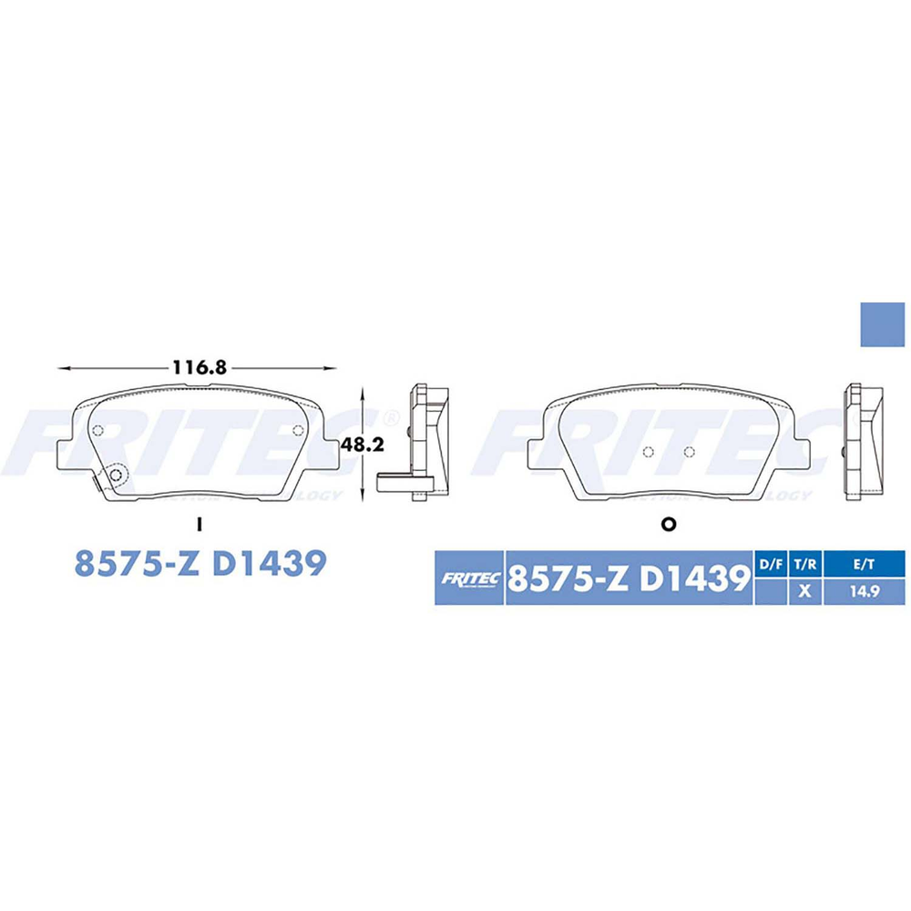BALATA TRASERA DISCO KIA STINGER 2019-2020, KIA SORENTO 2016-2018, HYUNDAI SANTA FE 2017-2019