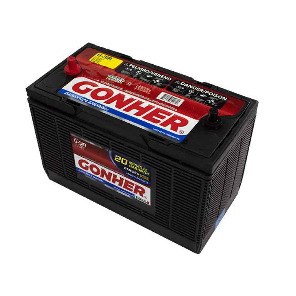 ACUMULADOR DE TORNILLOS  CAPACIDAD DE ARRANQUE 0°C 1156 AMPS  +/-