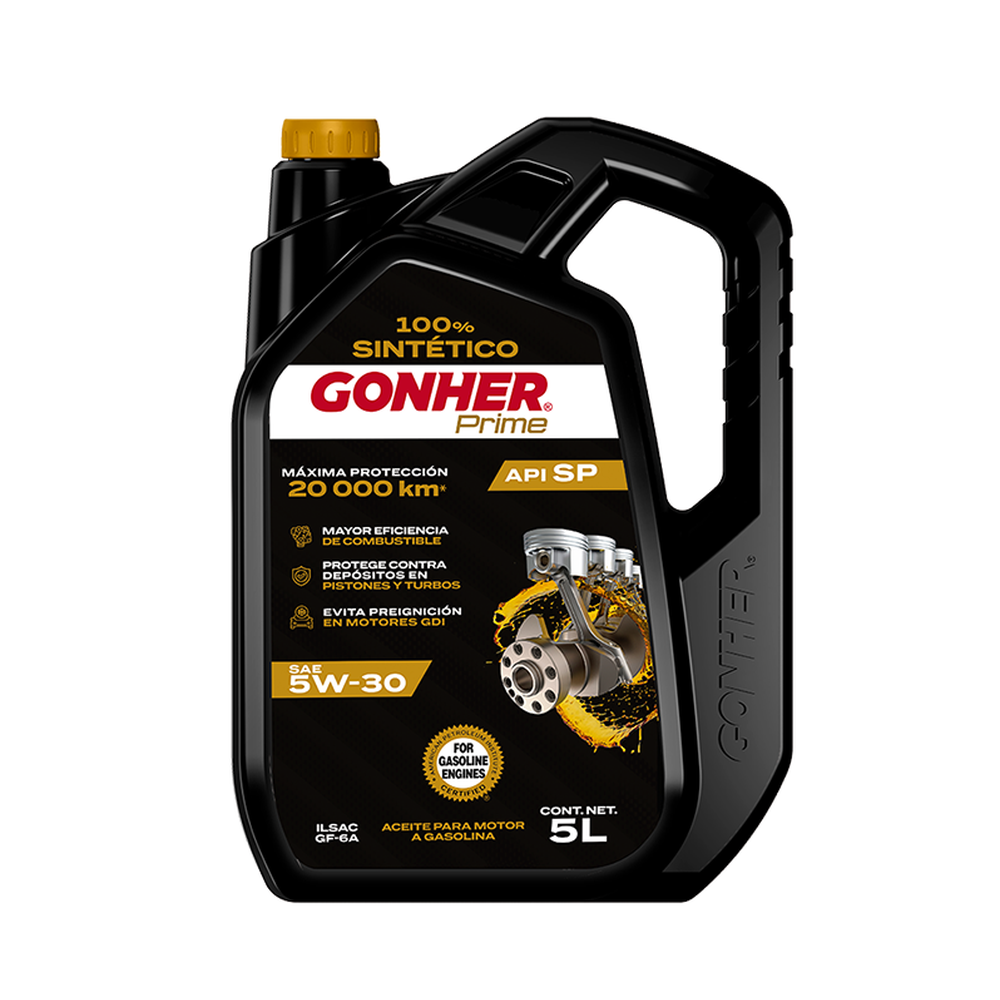 ACEITE SINTETICO PARA MOTOR A GASOLINA GARRAFA 5 LTS