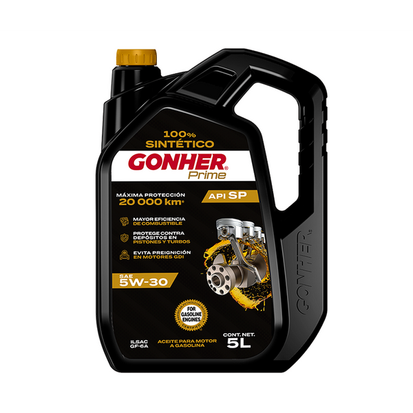 ACEITE SINTETICO PARA MOTOR A GASOLINA GARRAFA 5 LTS