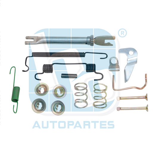 KIT FRENO DE TAMBOR DERECHO CHEVROLET AVEO 08-017, SPARK (CLASICO) 1.2L 011-017, BEAT 018-021 (1547Z)