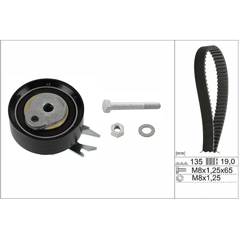 KIT DE DISTRIBUCION GOL 1.6L 09-020, POLO 1.6L 03-07, IBIZA-CORDOBA 1.6L 01-09, CROSSFOX 1.6L 07-09