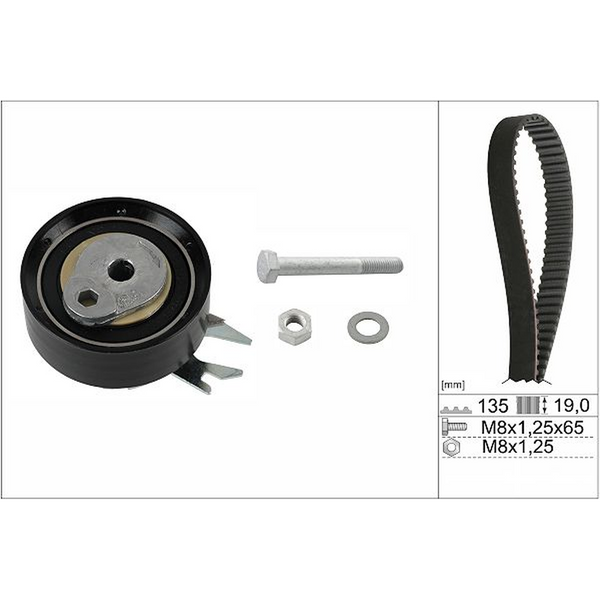 KIT DE DISTRIBUCION GOL 1.6L 09-020, POLO 1.6L 03-07, IBIZA-CORDOBA 1.6L 01-09, CROSSFOX 1.6L 07-09
