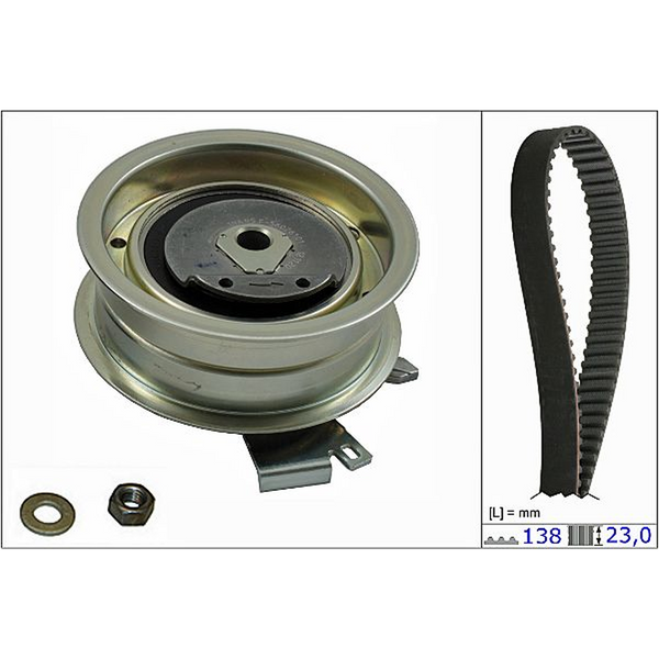 KIT DE DISTRIBUCION JETTA A4 (CLASICO) 2.0L 99-015, GOLF 2.0L 99-07, BEETLE 2.0L 99-010, IBIZA 2.0L 03-09