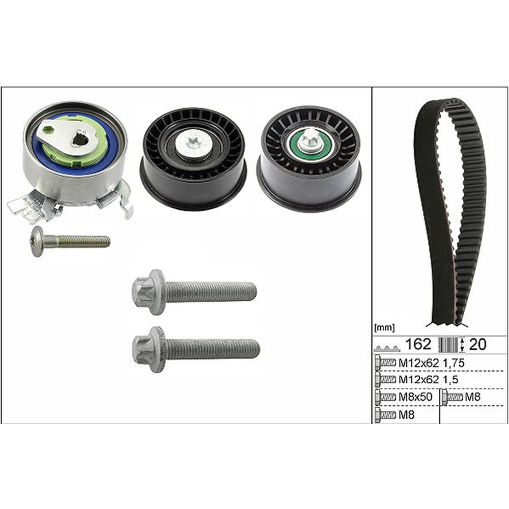 KIT DE DISTRIBUCION CORSA 1.4L 02-03, ASTRA 1.8L 00-04, ZAFIRA 1.8L 02-05