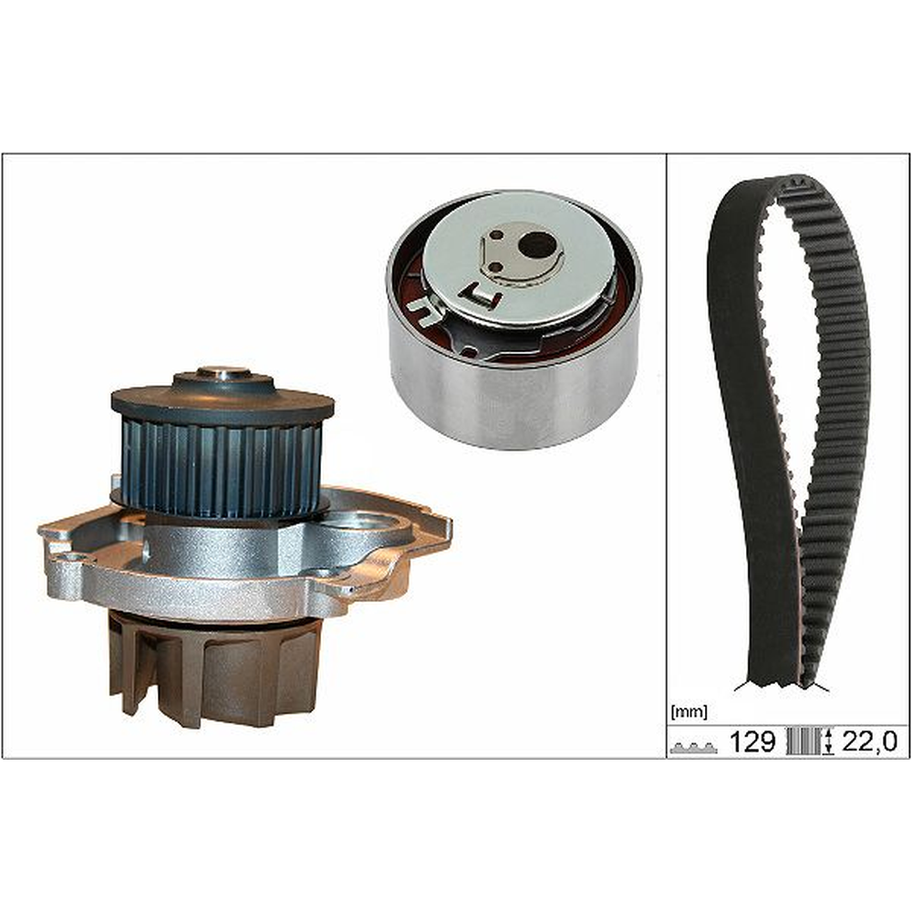 KIT DE DISTRIBUCION CON BOMBA DE AGUA FIAT UNO 1.4L 013-020, MOBI 1.0L 017-023, RAPID 1.4L 017-020