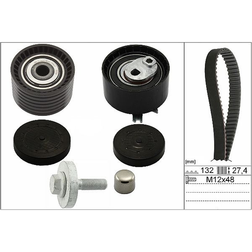 KIT DE DISTRIBUCION CLIO-PLATINA 1.6L 02-010, STEPWAY 1.6L 010-018, SANDERO 1.6L 010-015, LOGAN 015-019