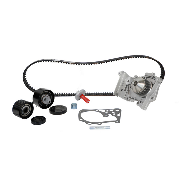 KIT DE DISTRIBUCION CON BOMBA DE AGUA CLIO-PLATINA 1.6L 02-010, STEPWAY 1.6L 010-018, SANDERO 1.6L 010-015