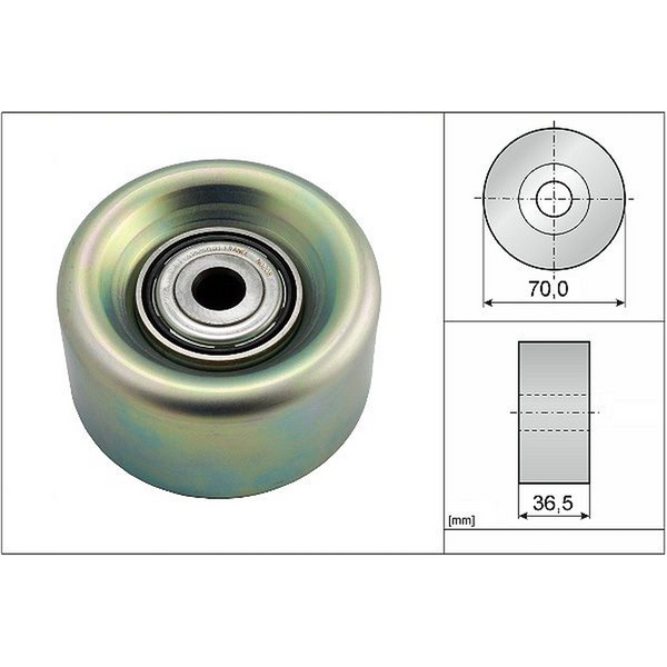 POLEA GUIA ACCESORIOS LISA NISSAN MARCH 012-021, VERSA 012-019, NOTE 014-019