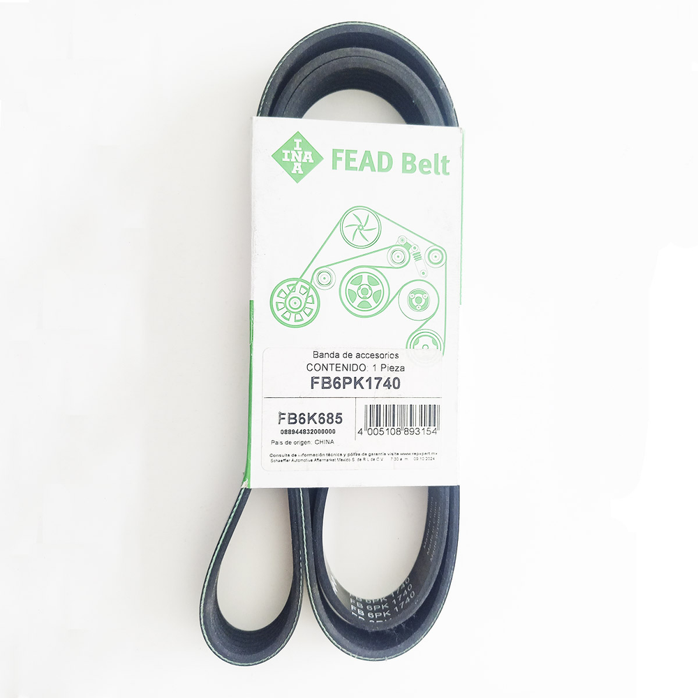 BANDA ACCESORIOS VW VENTO 1.6L 014-022 (C/AA), POLO 1.6L 015-022, LEON 1.4L 08-013