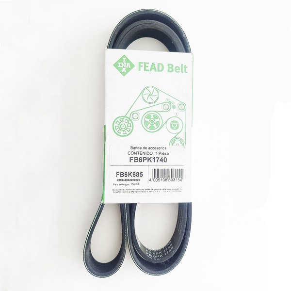 BANDA ACCESORIOS VW VENTO 1.6L 014-022 (C/AA), POLO 1.6L 015-022, LEON 1.4L 08-013