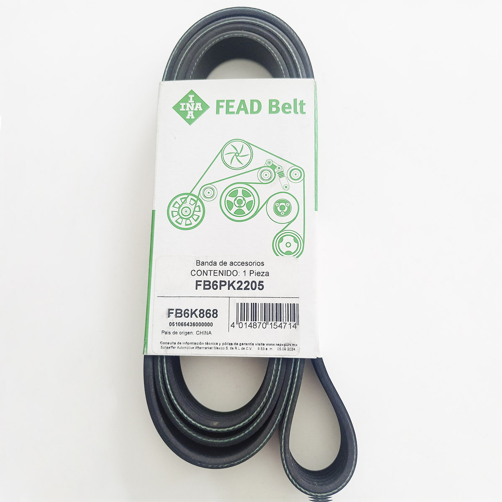 BANDA ACCESORIOS SILVERADO 1500 4.3L 02-05, DURANGO 4.7L 04-07, LIBERTY 3.7L 04-09