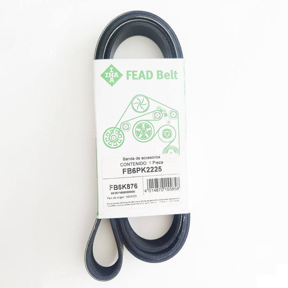 BANDA ACCESORIOS FORD ECOSPORT 2.0L (C/AA) 04-012, MONDEO 2.0L 01-07 (C/AA D/H)