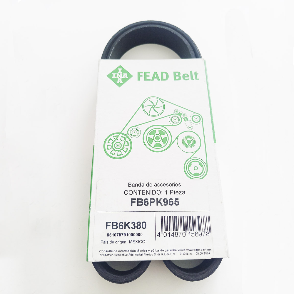 BANDA ACCESORIOS MAZDA 3  2.5L 014-018, CX-5  2.5L 014-020, CX-9  2.5L 016-019, MAZDA 6  2.5L14-20