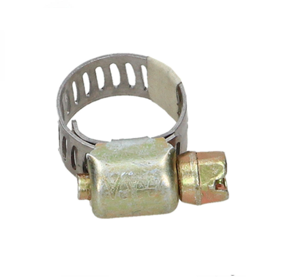 ABRAZADERA MINI SINFIN DORADA RANGO DE APERTURA MINIMO 11 MAXIMO 20 MM