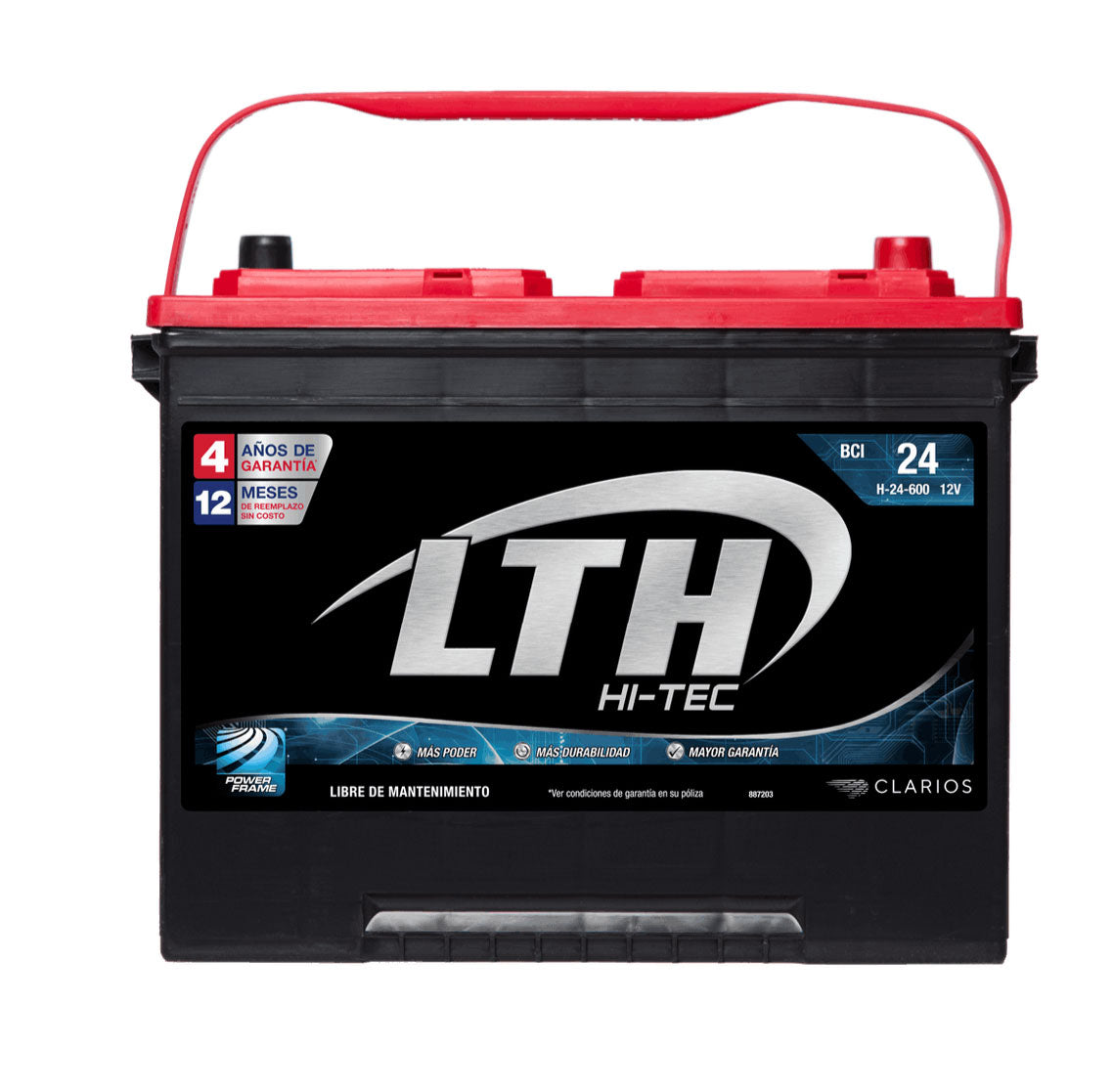 ACUMULADOR CAPACIDAD DE ARRANQUE A 0°C 750 AMPS +/-