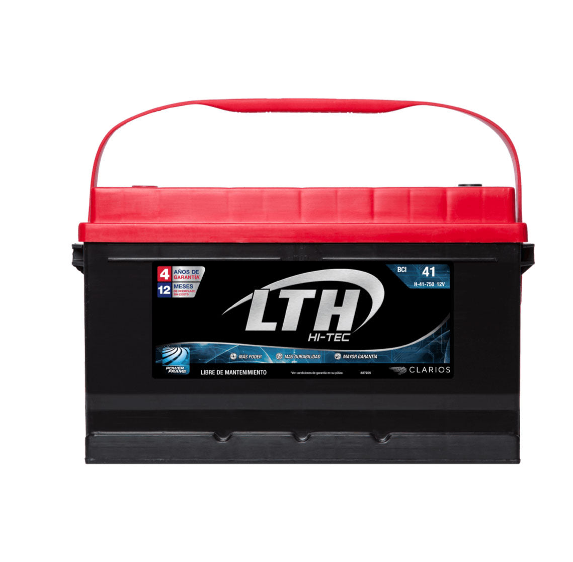 ACUMULADOR CAPACIDAD DE ARRANQUE A 0°C 937 AMPS -/+