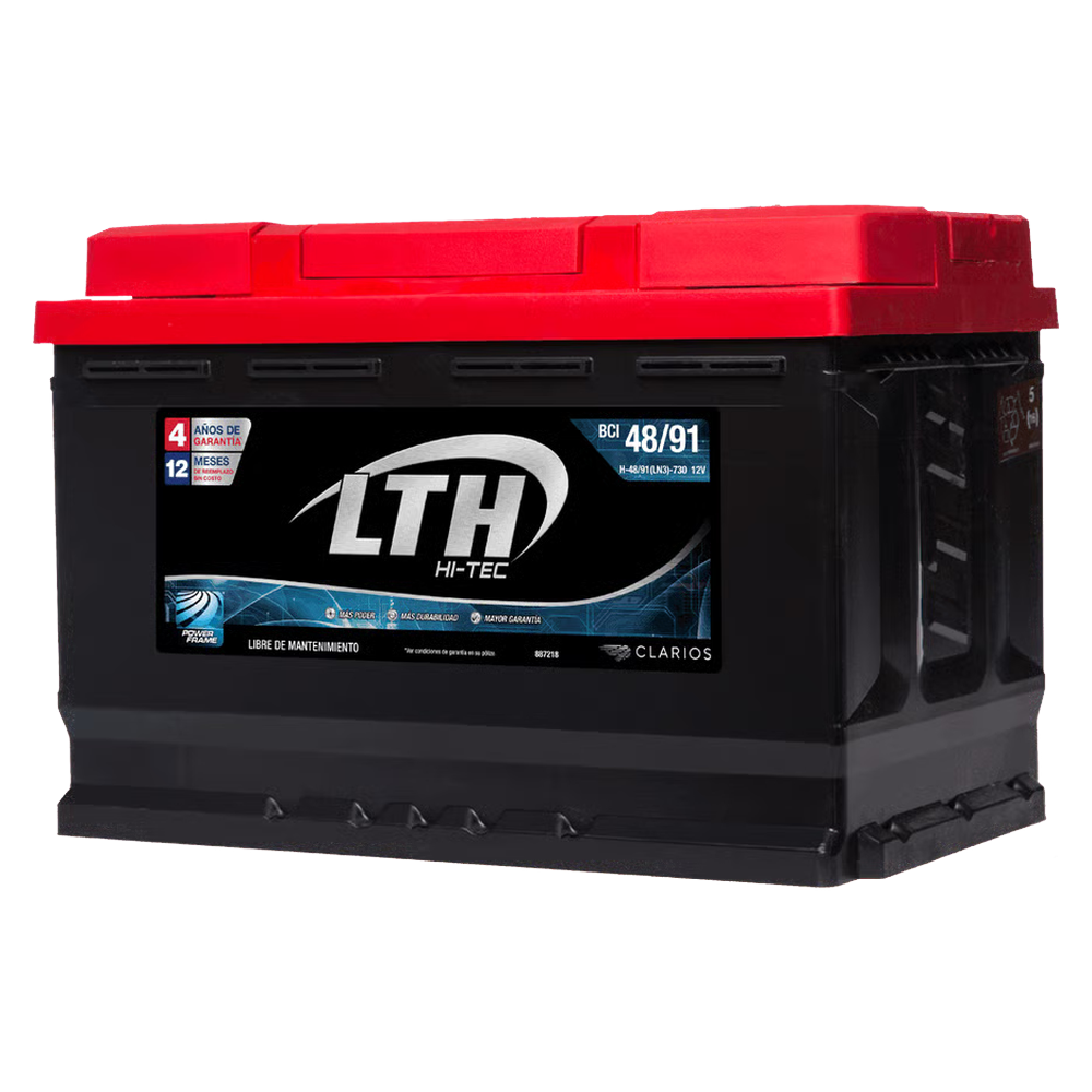 ACUMULADOR CAPACIDAD DE ARRANQUE A 0°C 912 AMPS -/+