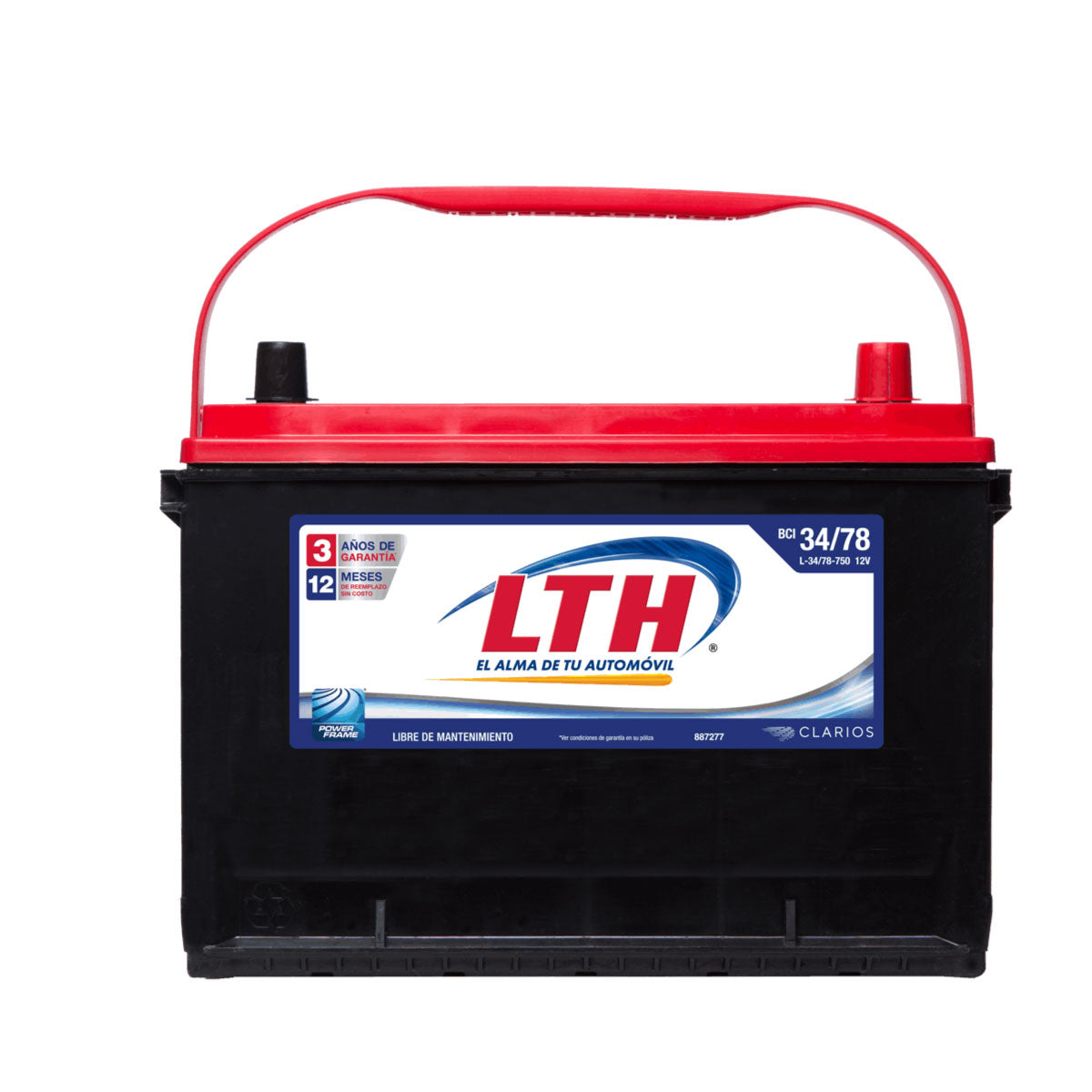 ACUMULADOR CAPACIDAD DE ARRANQUE A 0°C 937 AMPS +/-