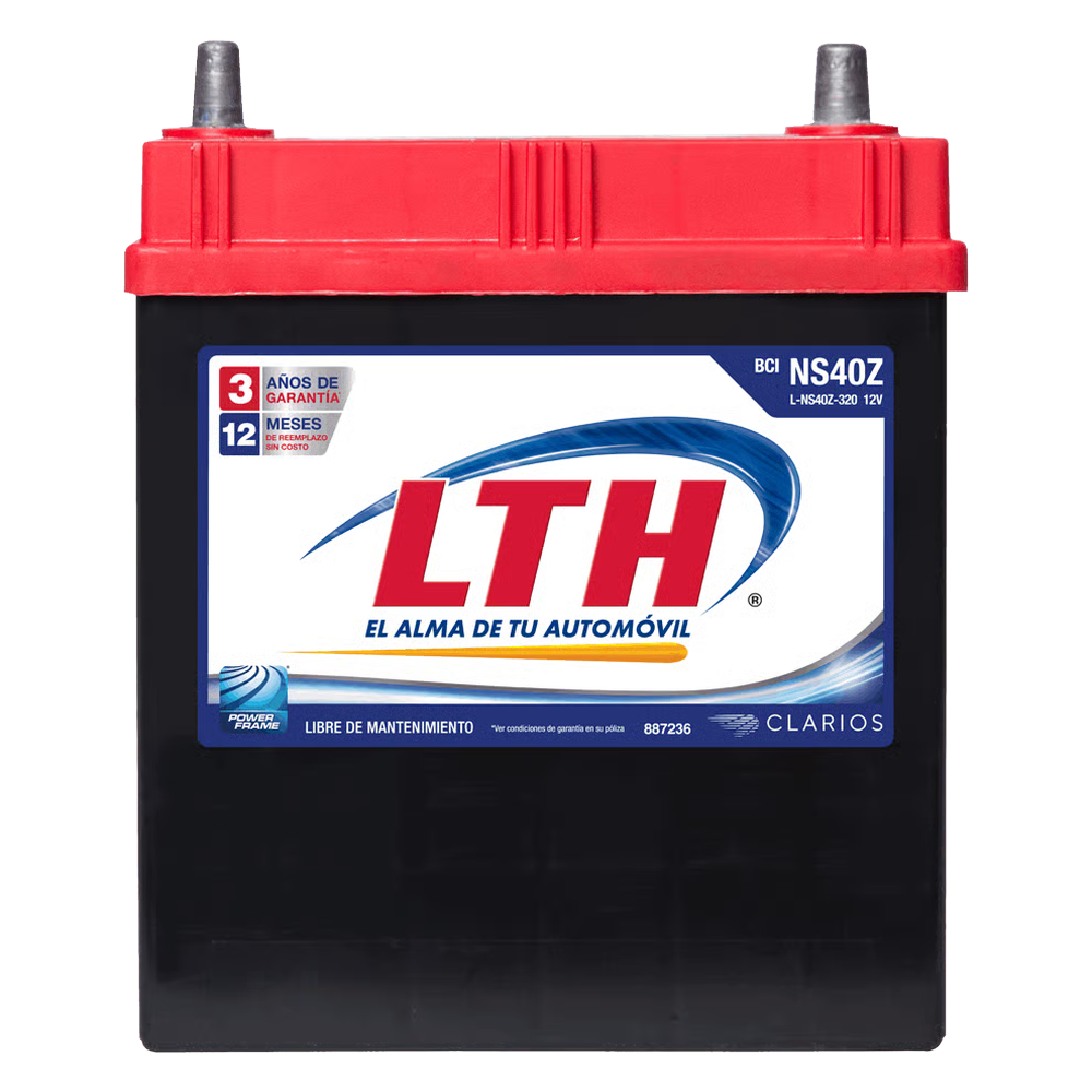 ACUMULADOR CAPACIDAD DE ARRANQUE A 0°C 400 AMPS +/- MATIZ