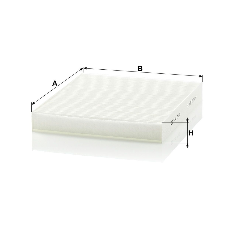 FILTRO DE CABINA CORDOBA-IBIZA 2.0L 03-09, CROSSFOX 1.6L 07-09, LEON 1.8L 01-05, VENTO 014-021