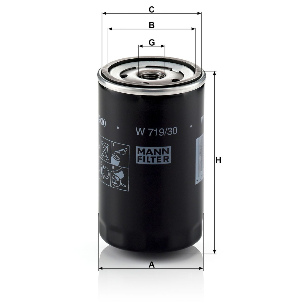 FILTRO DE ACEITE JETTA A4 (CLASICO) 99-015, GOLF-JETTA A3 93-99, POINTER 98-09, DERBY 95-09