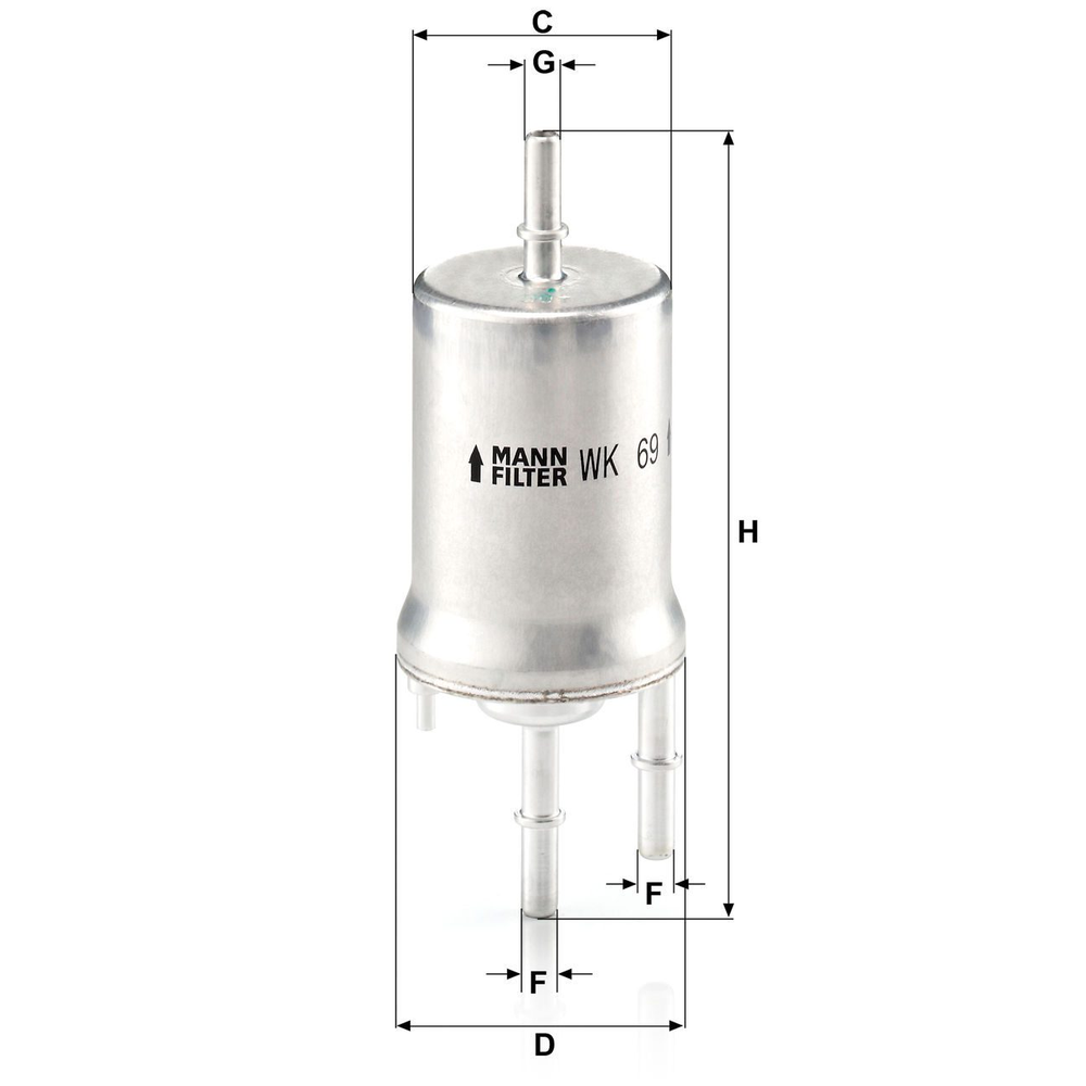 FILTRO DE GASOLINA CON REGULADOR 6.6 BAR AUD A3 04/1 1.8L 2.0L L4 SEAT ALTEA 04/09 2.0L L4