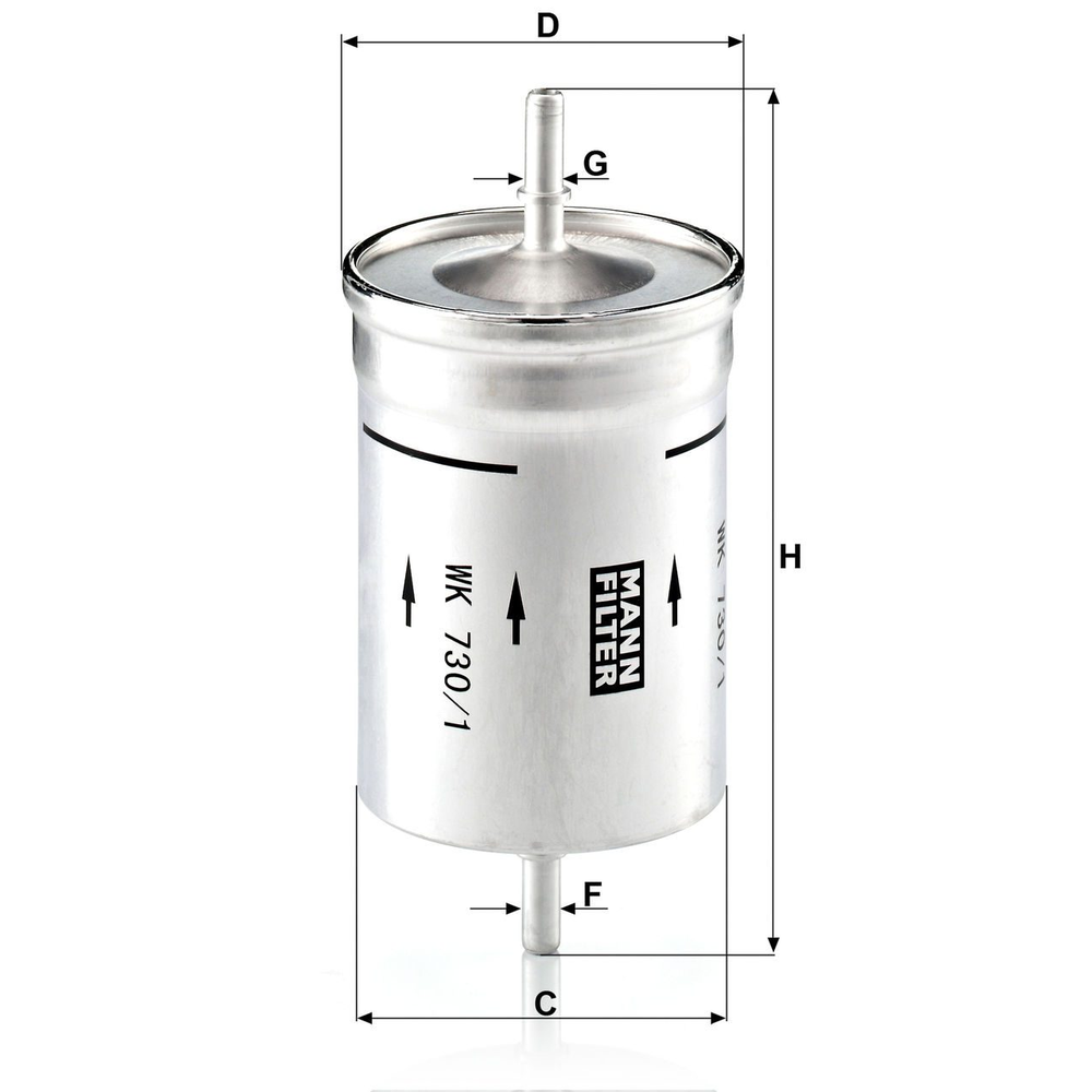 FILTRO DE GASOLINA VW JETTA A4 2.0L (CLASICO) 99-015, VW GOLF A4 2.0L 99-07, VW BEETLE 2.0L 98-05