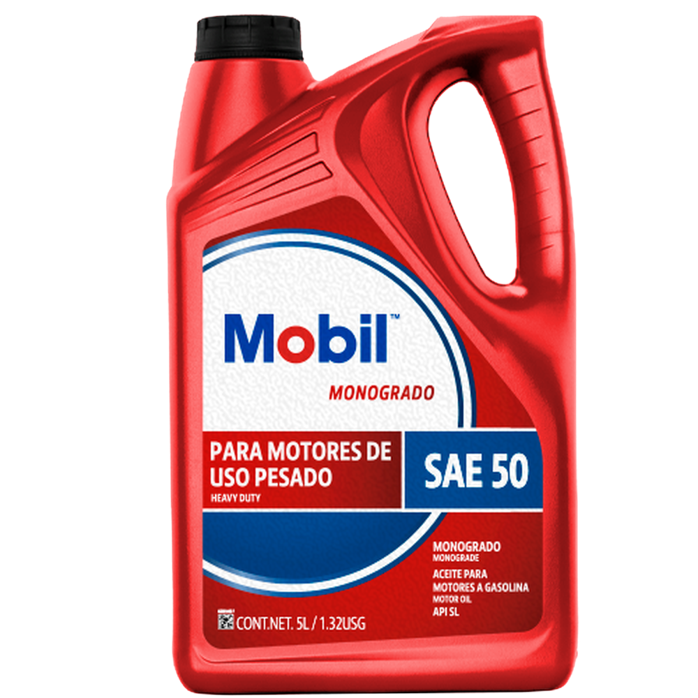 ACEITE MOBIL MONOGRADO SAE 50 GARRAFA 5L = 125029