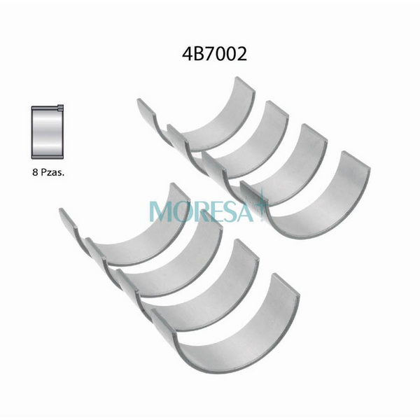 METALES PARA BIELA CLIO-PLATINA 1.6L 2002-2010, APRIO 2008-2010, KANGOO 1.6L 2004-2011 (16 VAL)