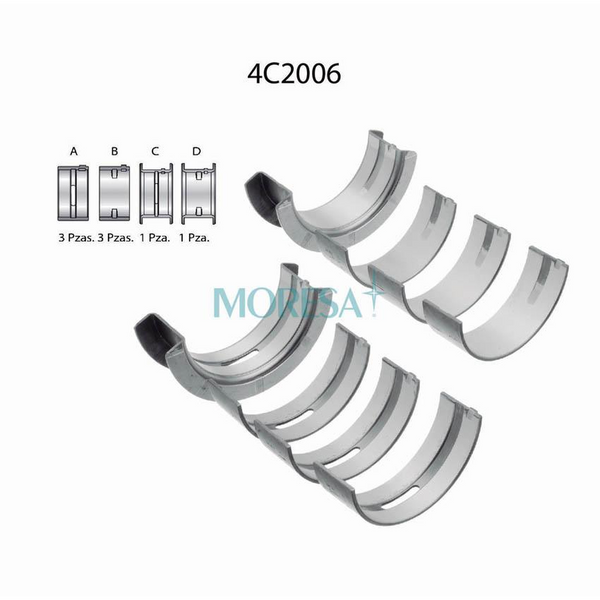 METALES PARA BANCADA FORD EXPLORER 4.0L 1991-2010, RANGER 4.0L 2002-2010