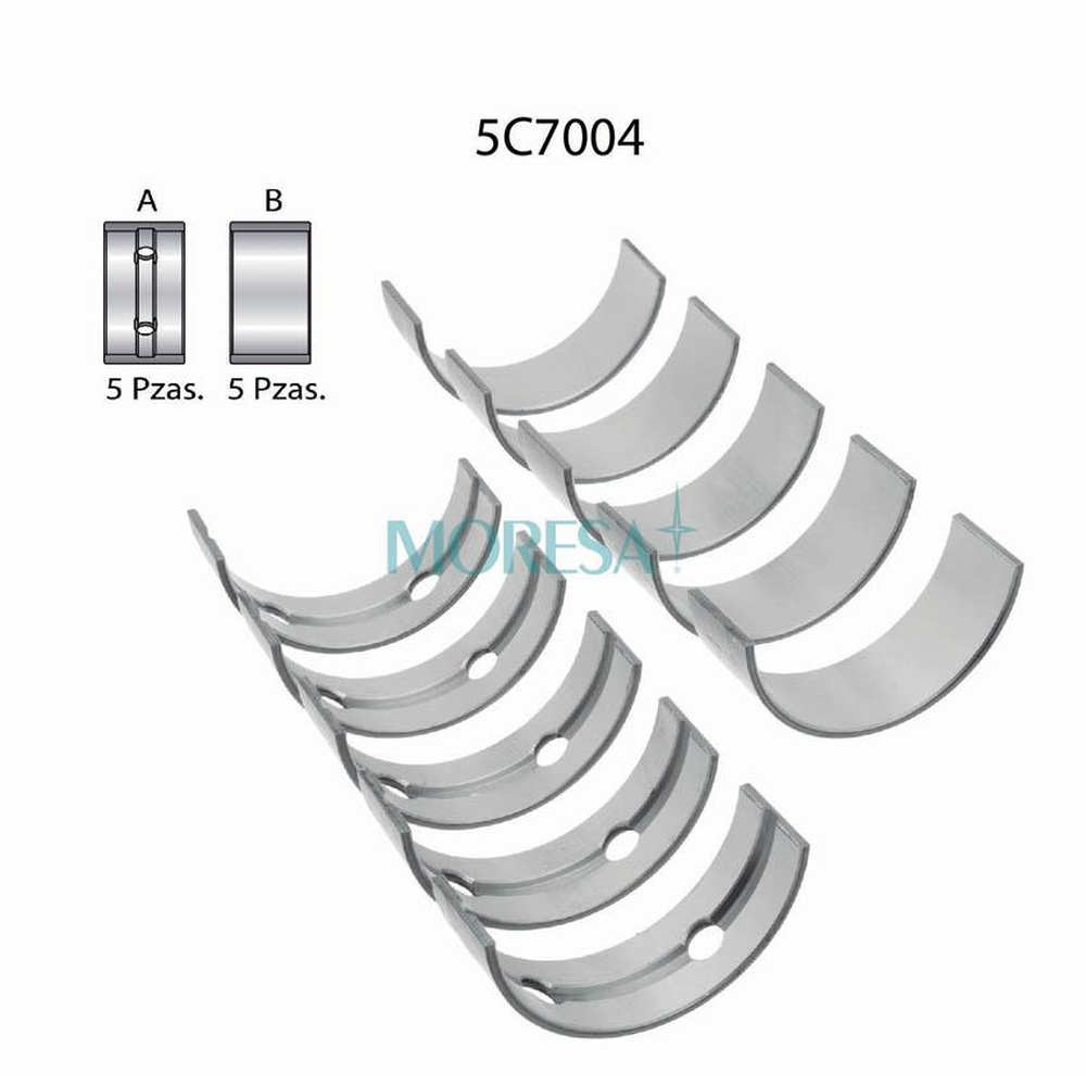 METALES PARA BANCADA CLIO-PLATINA 1.6L 2002-2010, APRIO 2008-2010, KANGOO 1.6L 2004-2011 (16 VAL)