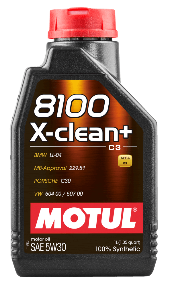 ACEITE MOTUL SINTETICO 8100 X-CLEAN+ 5W30 BOTELLA 1L (106376)