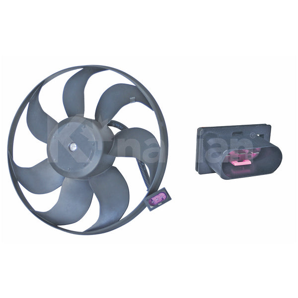 MOTOVENTILADOR PARA AUDI A3 1.8L L4 1998-2003 CONEXIÓN MACHO TURBOALIMENTADA DE 3 PINES