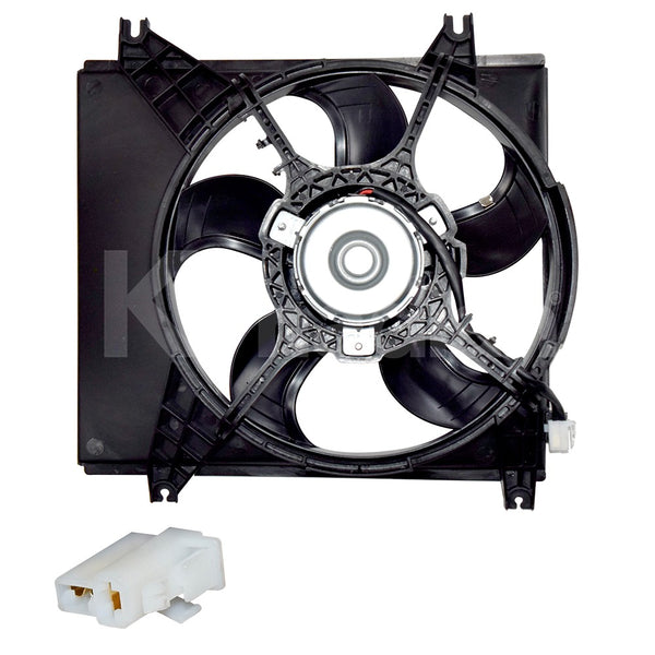 MOTOVENTILADOR PARA DODGE ATOS 1.0L L4 2001-2004 NAILON DE ASPIRACIÓN NATURAL