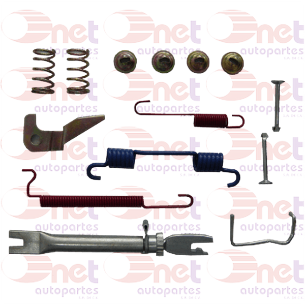 KIT FRENO DE TAMBOR IZQUIERDO CHEVROLET CHEVY 94-012, CHEVROLET CORSA 03-08 (1665Z)